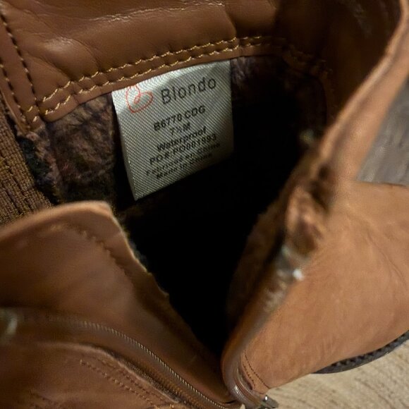Blondo Tan Suede Ankle Boots - Waterproof - Picture 4 of 4